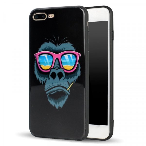 Wholesale iPhone SE (2020) / 8 / 7 Design Tempered Glass Hybrid Case (Gorilla)